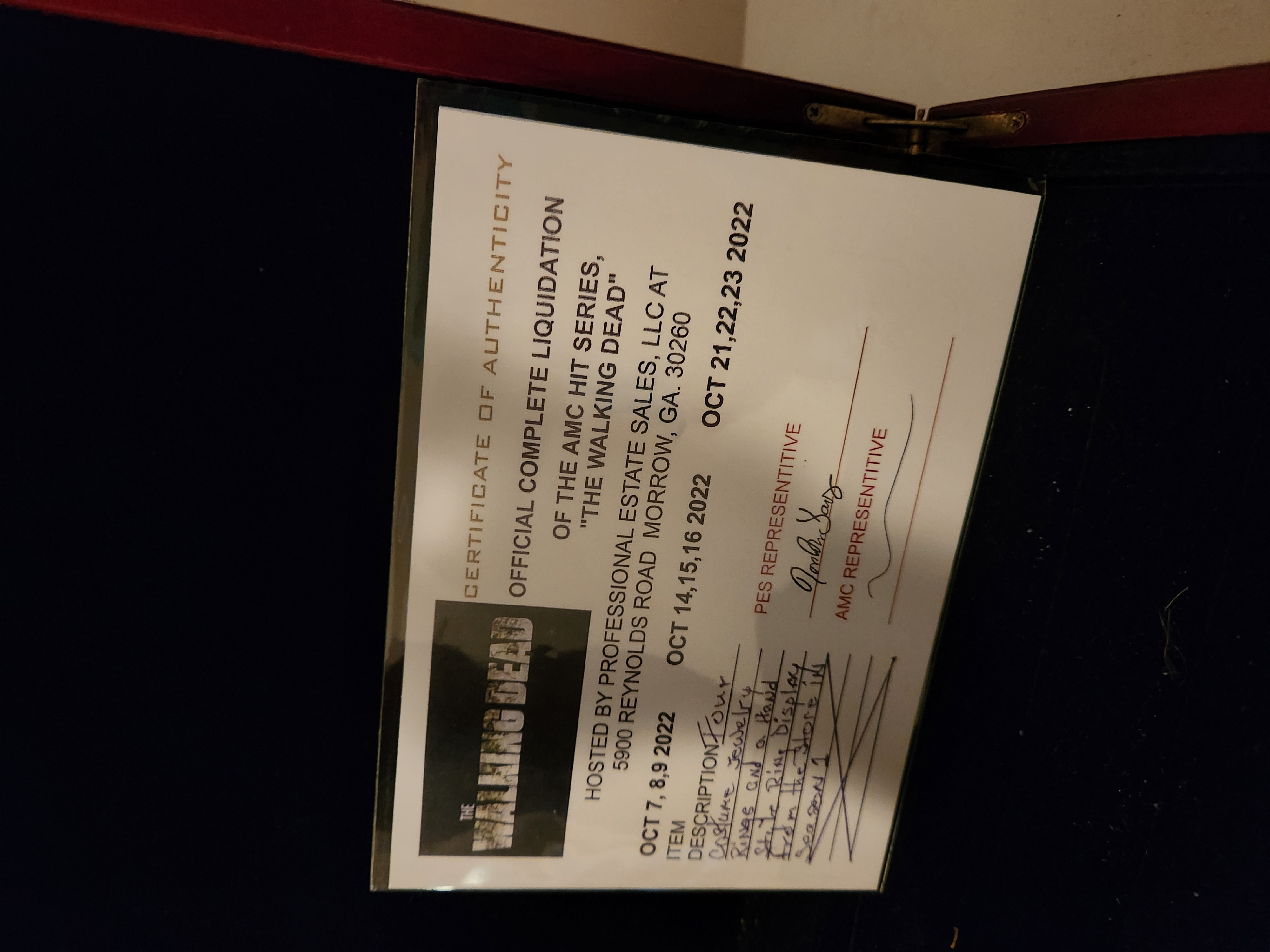 AMC The Walking Dead Original Production Used Store Display Hand Movie Prop