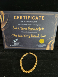 The Walking Dead Original Production Used Daryl Scavenged Gold Bracelet Prop