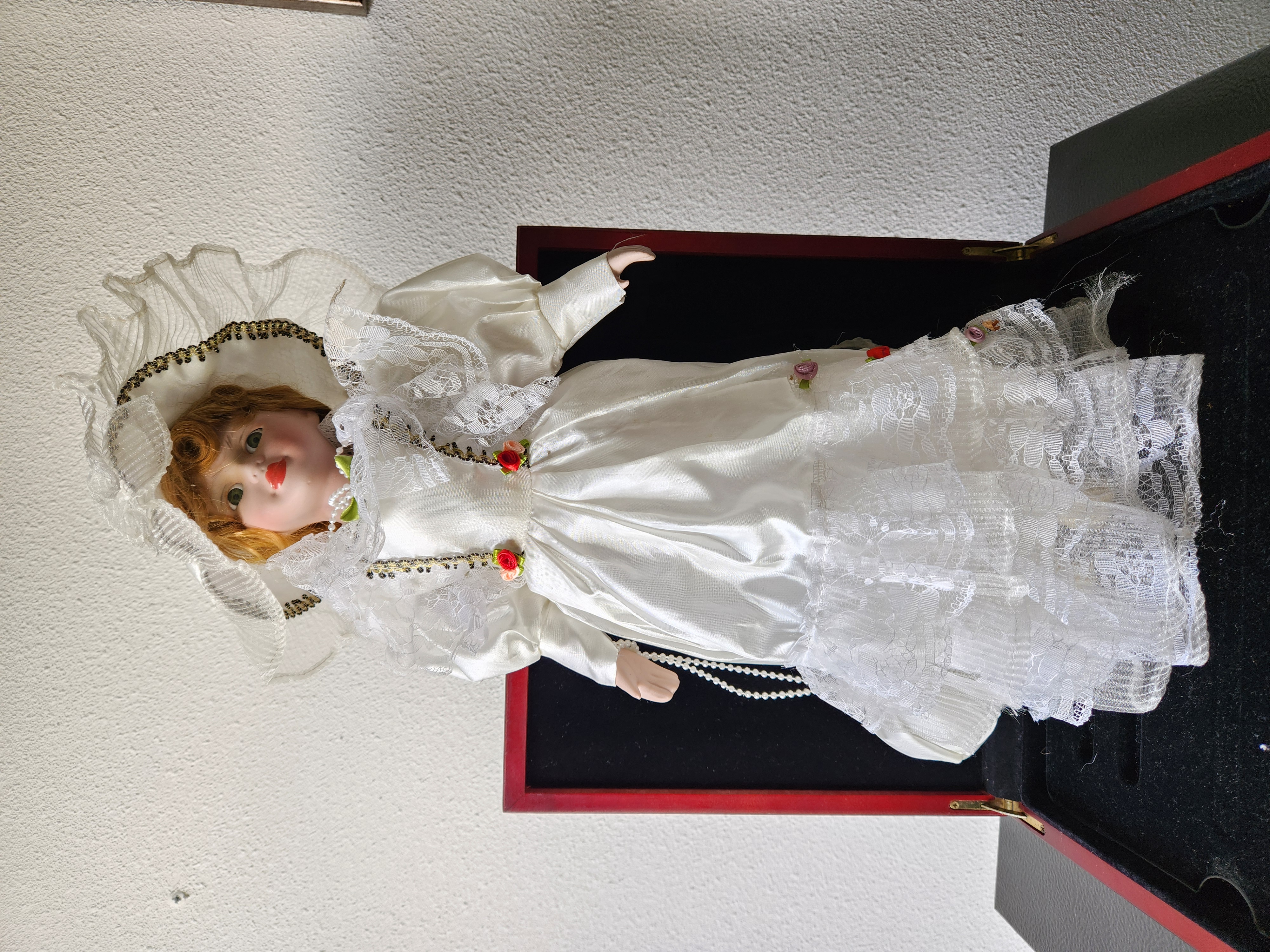 Dolls (1987) Original Production Used Creepy Doll in Wedding Dress Movie Prop