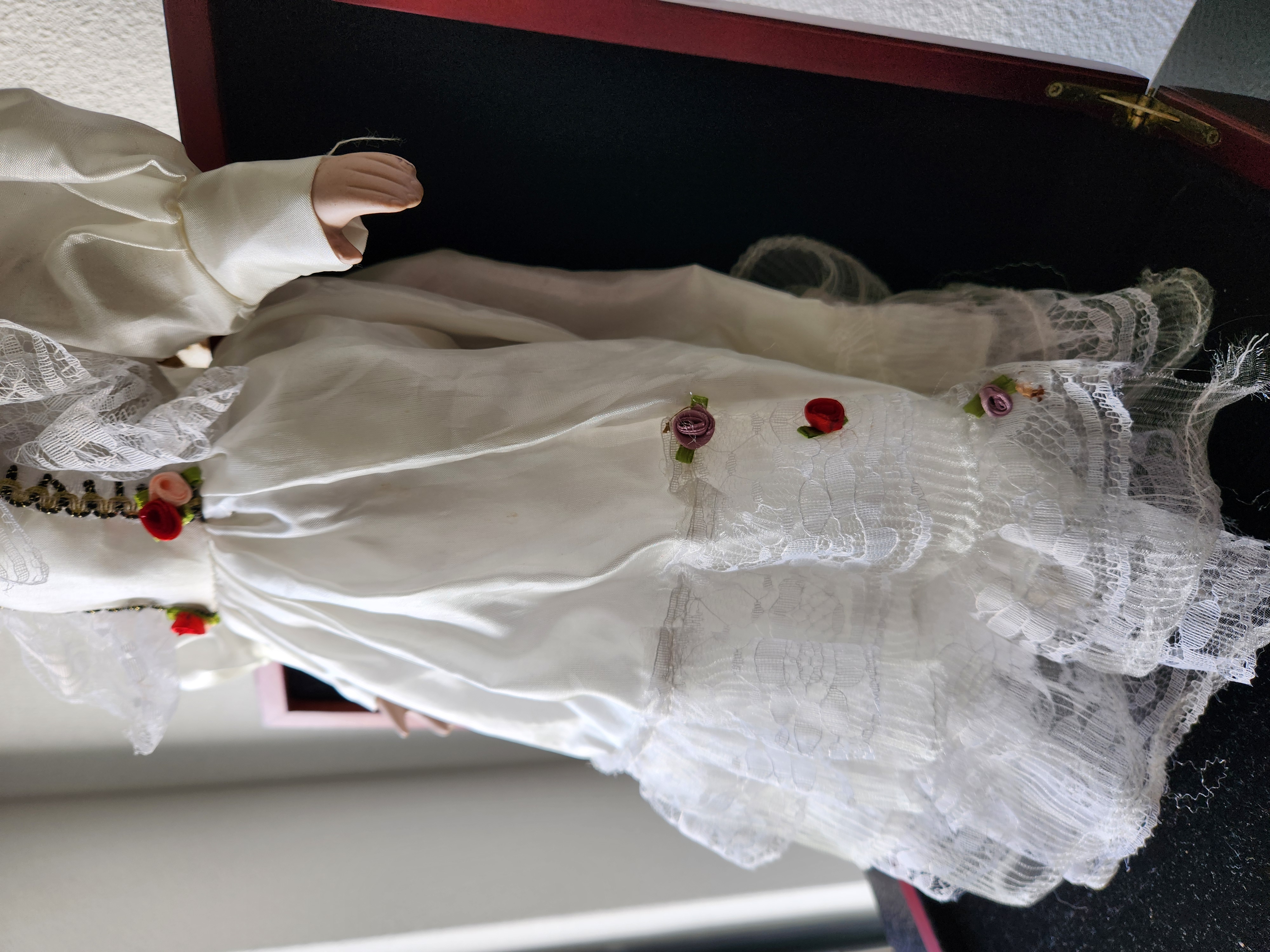 Dolls (1987) Original Production Used Creepy Doll in Wedding Dress Movie Prop