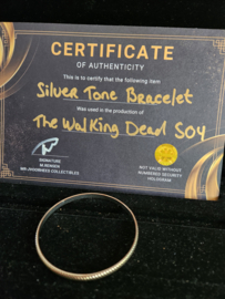 The Walking Dead Original Production Used Daryl Scavenged Silver Bracelet Prop