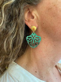 Oorbellen emerald groen