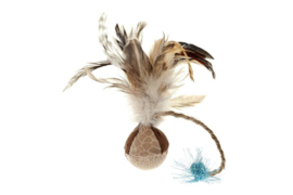 Indian  sounding ball with feather TOPPER