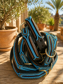BB collectie Leder halsbanden masai  2cm breed