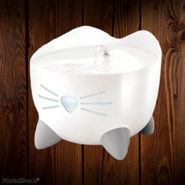 Pixi Drink fontein kat &met zacht licht 2.5l wit