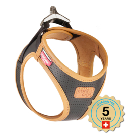 Curli harnas maat xsmall ook perfect voor teckels appel- leather dogfinder