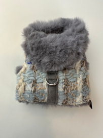 Harnas Fifi winter 23-24 SNOWBALL BLUE   S/M OOK VOOR TECKELS