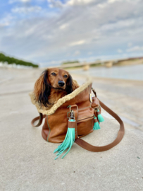 BOHO HONDEN DRAAG TAS Leder 45x30x27