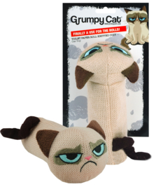Crazy  grumpy toilet paper holder knitted toys