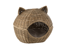 Kattenmand bamboe large 54x49 met kussen