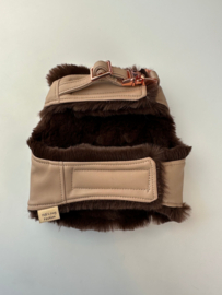 Harnas Fifi winter 23-24 OLD SCOOL BEIGE  medium OOK VOOR TECKELS