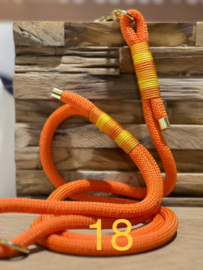 Nata' chien leiband lang 250 cm oranje