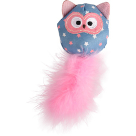 Winy uiltje 14 cm roze /blauw catnip