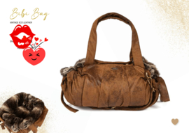 Mon bonbon bibi bag draagtas ONLY 1 vintage bruin limited edition