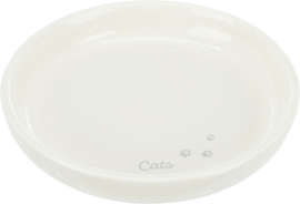 Creme drink/voerbak plat kittens 0,35 L 18 cm xxl