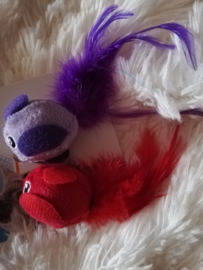 Bounce feather balls catnip  2 stuks