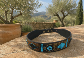 Presale  BB collectie Leder halsbanden masai s 2cm breed