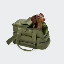 Draagtas /autotas Cloud 7 tot 10 kg  olijf  kleur 48x30x25