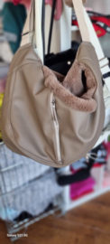 Fifi super comfy draagtas nieuw zomer 2025  taupe  large tot 8 kg