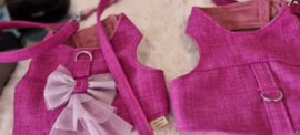 Fifi roze  harnas  met strik M