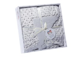 Super soft poezen deken grijs 110x140  Wasbaar 60 graden