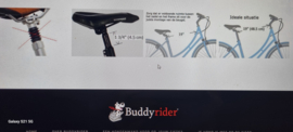 Buddyrider  Versie 2 nieuw model 2024  fiets mand voor elk ras tt 12 kg