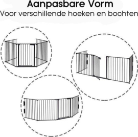 Veiligheidshekje 315x75 zwart