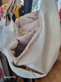 Fifi  Nieuwe summer collection draagtas  creme vegan leder