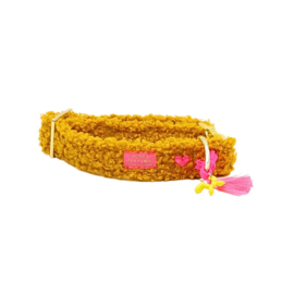 NEW Pellina halsband mosterd oker   cozy love winter 2025 Maat 25-35 verstelbaar