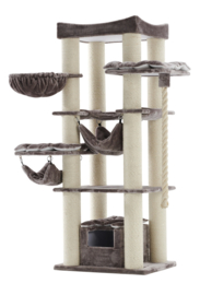 Reuze krabpaal cat tree 80x60x197 cappuccino