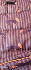 Teckeljas met teckelprint mt 33-36-39-43-47