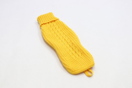 Sweater new collection teckels geel  ruglengte