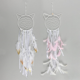 Bohemia cat dreamcatcher hang toys Goud wit