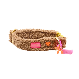 NEW Pellina halsband taupe   cozy love  2025 Maat 25-35 verstelbaar