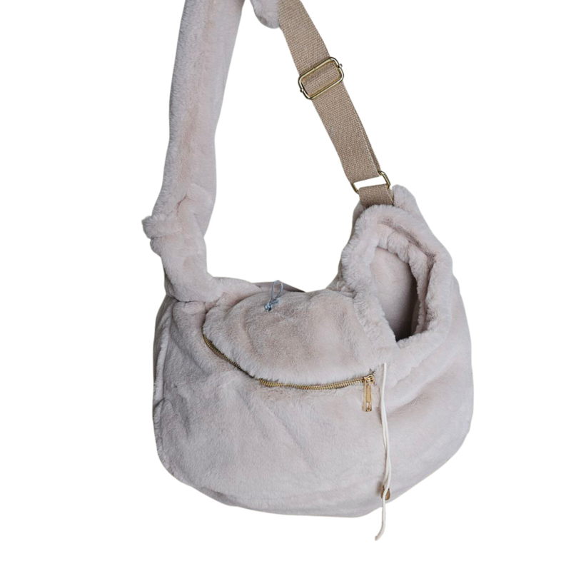 Luxe huisdier draagtas - Tas voor honden - Hondentas - 42 x 29 x 18 cm -  Wit