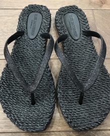 Flip flops Ilse Jacobsen Black glitter