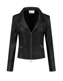 Helena Harr Zipper  biker  zwart 7288