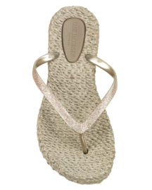 Flip flops glitter Platin Ilse Jacobsen