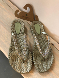 Flip flops platin extra glitters Ilse Jacobsen