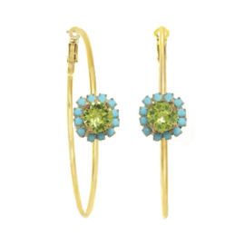 Bianca hoops in citrus lime - TOVA