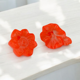 Flower power neon orange