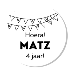 Sticker - Verjaardag sticker - 50 mm