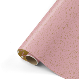 Inpakpapier - Twinkling Stars & Golden Print - 50 cm