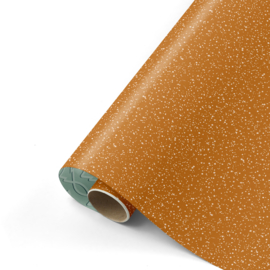 Inpakpapier - Twinkling Stars Copper & Mint Trees - 50 cm