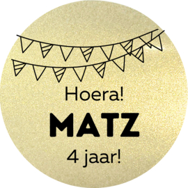 Sticker - Verjaardag sticker - 50 mm