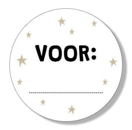 Sticker -  Voor: