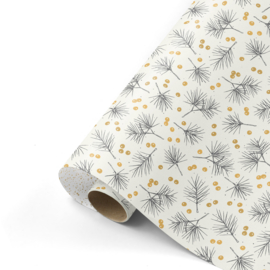 Inpakpapier - Twinkling Stars & Branches- 50 cm