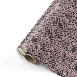 Inpakpapier - Black & Pink Dots - 50 cm