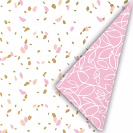 Inpakpapier - Mixed Confetti & Pink