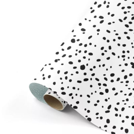 Inpakpapier - White Dots  & Mint Graphic - 50 cm